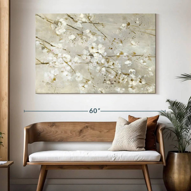 Harnek Soft Spring Blossoms, H 34 po x l 51 po