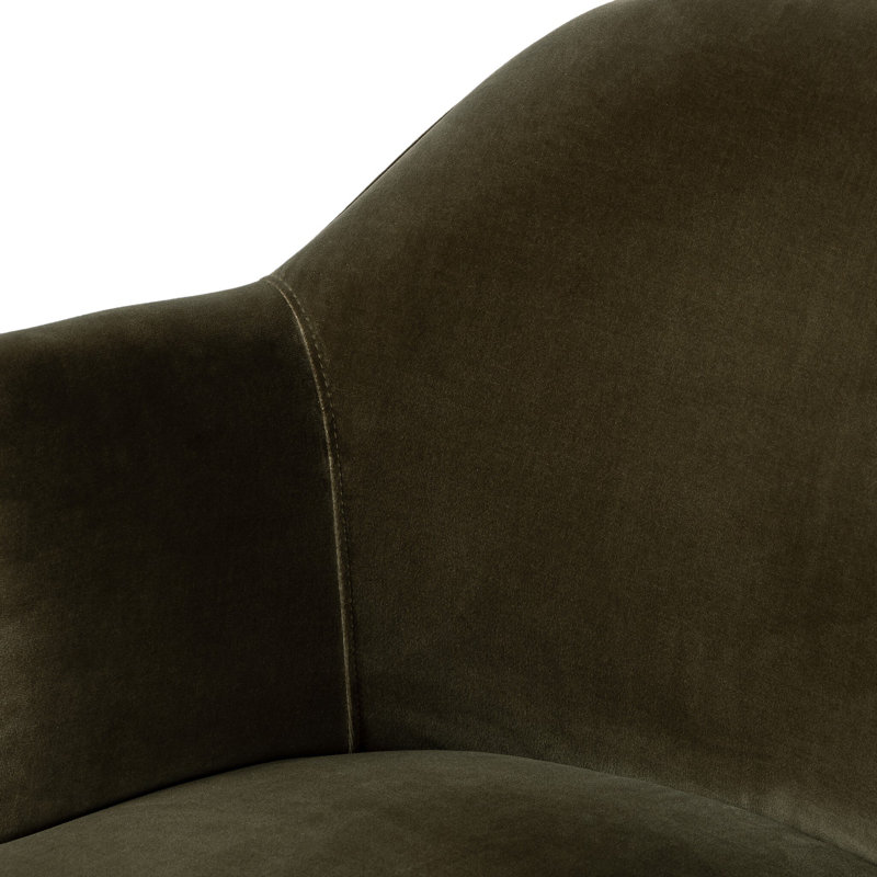 Aurora 26" Wide Swivel Armchair, Surrey Olive Performance Velvet