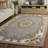 Aubusson 301 Hand Tufted Wool/Cotton Oriental Rug in Gray/Ivory/Brown-108597605