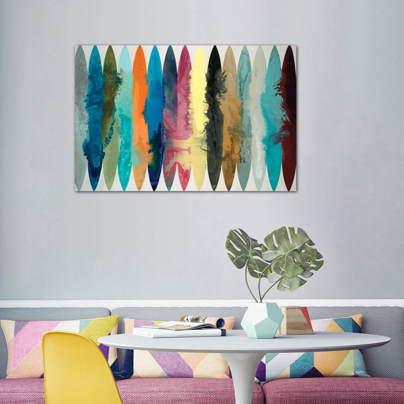Waves Of Color by Randy Hibberd - Wrapped Canvas Print, 101.6 cm H x 66.04 cm W x 3.175 cm D