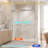 56-60 "W x 74" H Frameless Double Sliding Shower Door ，5/16"(8mm) Tempered Glass with Stainless Steel Handle,Brushed Nickel-135594370-135594372