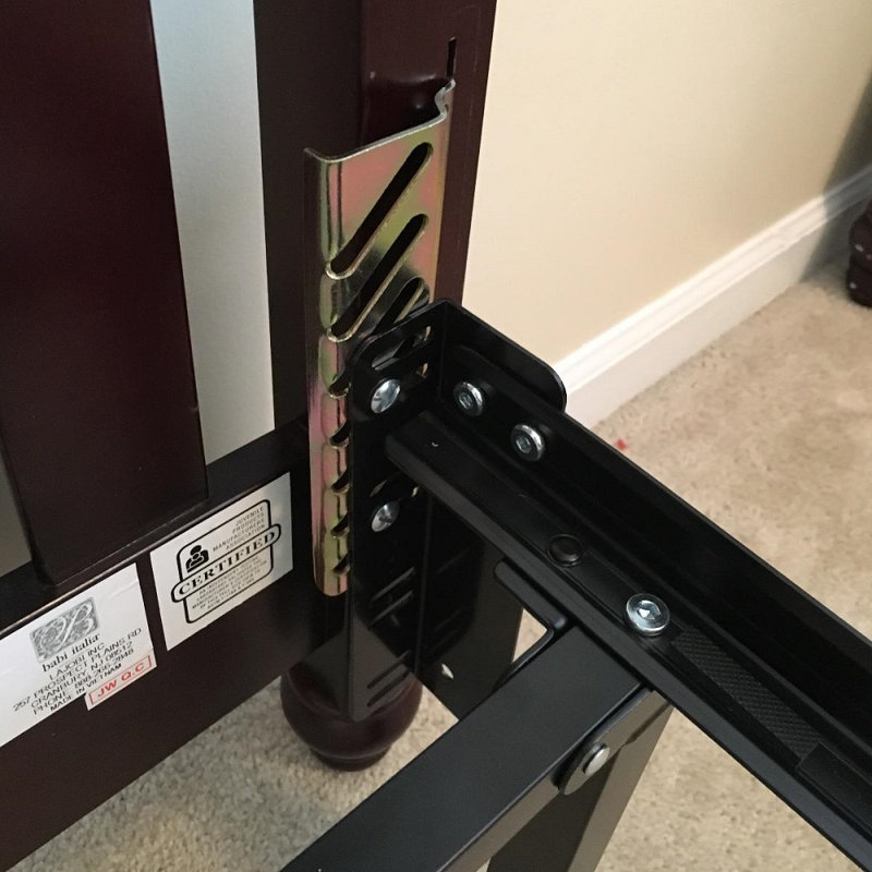 #69 Bolt-On to Down Hook-On Conversion Bed Frame Bracket for Headboard or Footboard Attachment