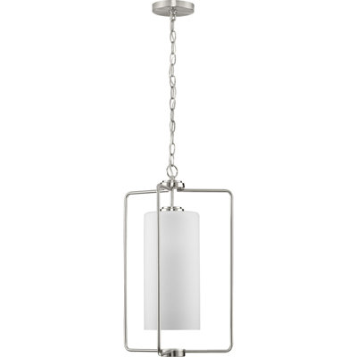 Luminaire suspendu géométrique de style lanterne 1 lumière