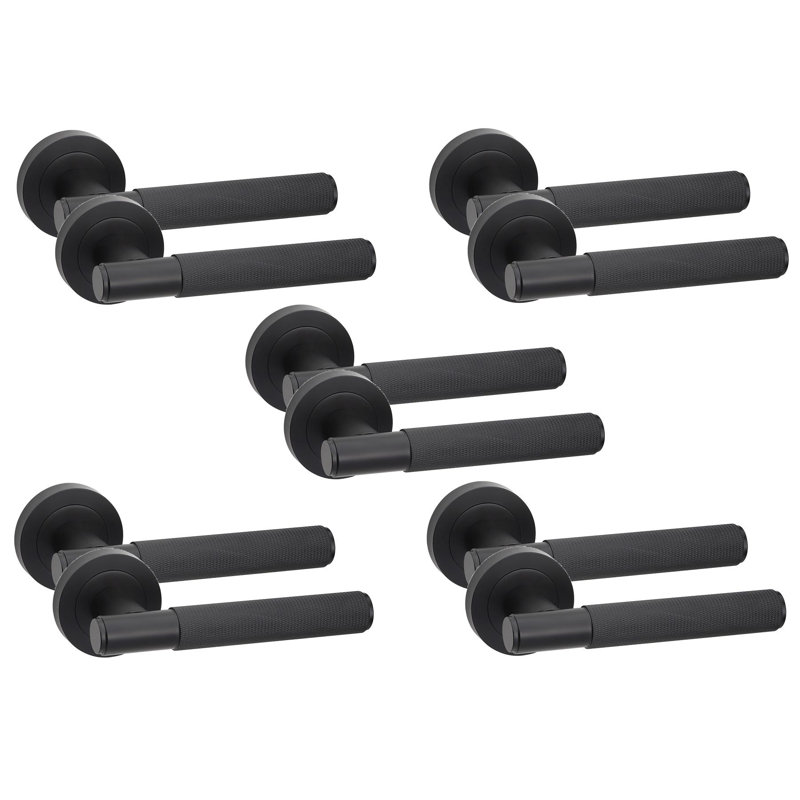 5 Pairs Knurled T-Bar Door Handles