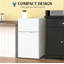 (Blanc) Réfrigérateur compact de bureau à domicile, mini-réfrigérateur