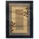 Geometric Area Rug in Black/Brown
