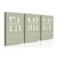 3 Piece Wrapped Canvas Print-37907764