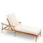 Manzo Outdoor Teak Chaise Lounge