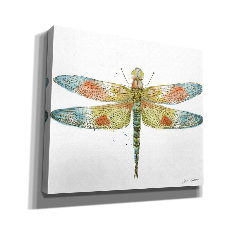 «Dragonfly Bliss 2» par Jean Plout, art mural sur toile, 30 po x 26 po, 30 po x 26 po