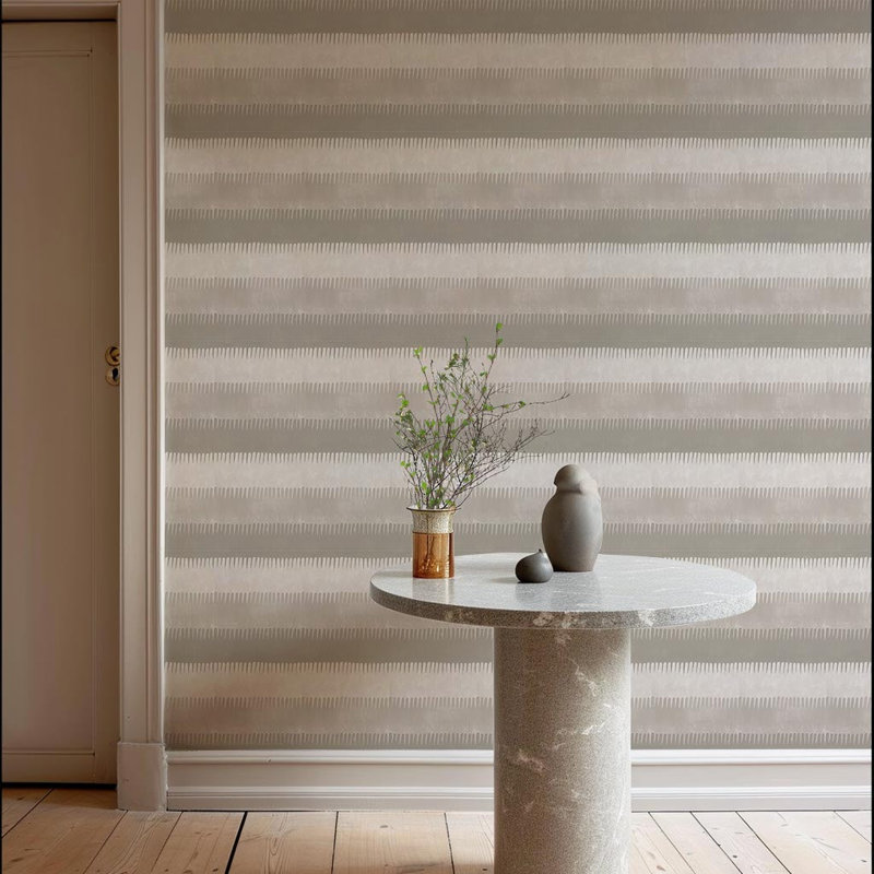 Cabana Stripe - Tans Wallpaper, Tans, Self-adhesive