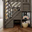 Lit superposé simple au-dessus de simple en bois massif avec lit gigogne Northfield-820252210