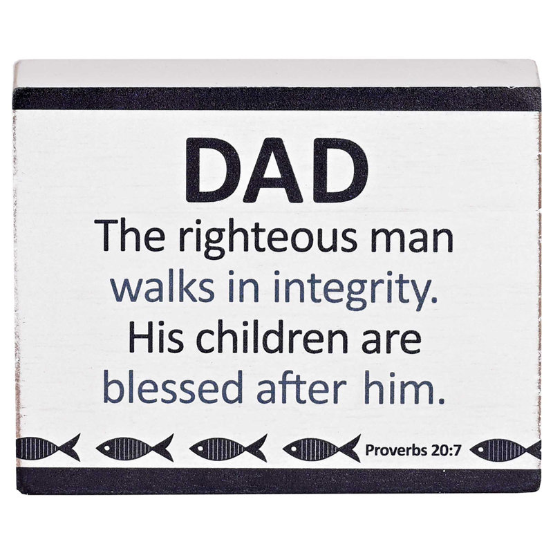 Plaque de table «Dad The Justes Man»