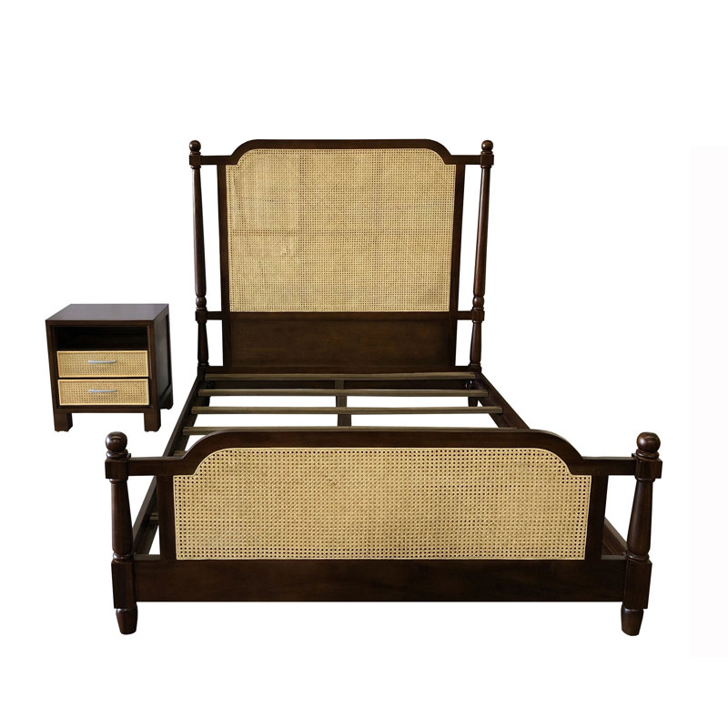 Grande Elegant Cane (queen) Bedroom Set