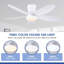Ventilateur de plafond encastré avec lumière et télécommande-960508405-960508401