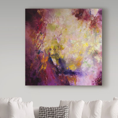 Barabbas 'Once Upon a Time Abstract' Acrylic Painting Print on Wrapped Canvas