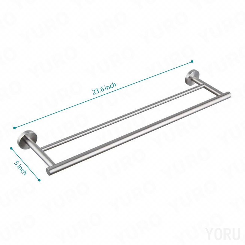 Porte-serviettes mural 23,6 po, Brushed Nickel