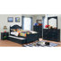 Ensemble de chambre configurable avec lit plateforme 5 pièces Deegan