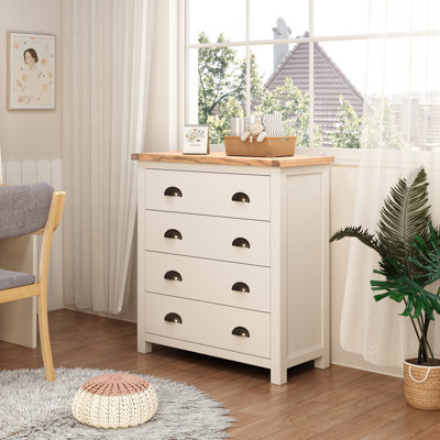 90 cm W Chest of 4 Drawers