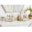 Modern Glam Metal Nesting Trays | Decorative Round Shape With Handles And Mirror Surface
