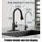 Stainless Steel Kitchen Faucet With Pull-Down Sprayer & Soap Dispenser – High Arc, 3 Modes, Single Handle For Farmhouse, RV, Bar,Stainless Steel Modern-113856494