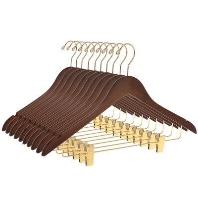 Wood Hangers With Clips