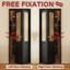 Portes pliantes pliantes en bois manufacturé et imitation rotin 30 po x 80 po avec quincaillerie-106218631