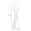 White+Brown Free Form Solid Wood Decorative Object