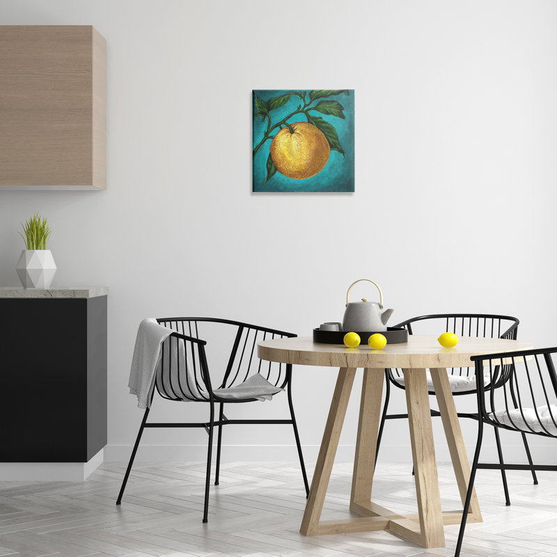 «Citrus Fruit on Branch» par Connie Resch, H 17 po x l 17 po