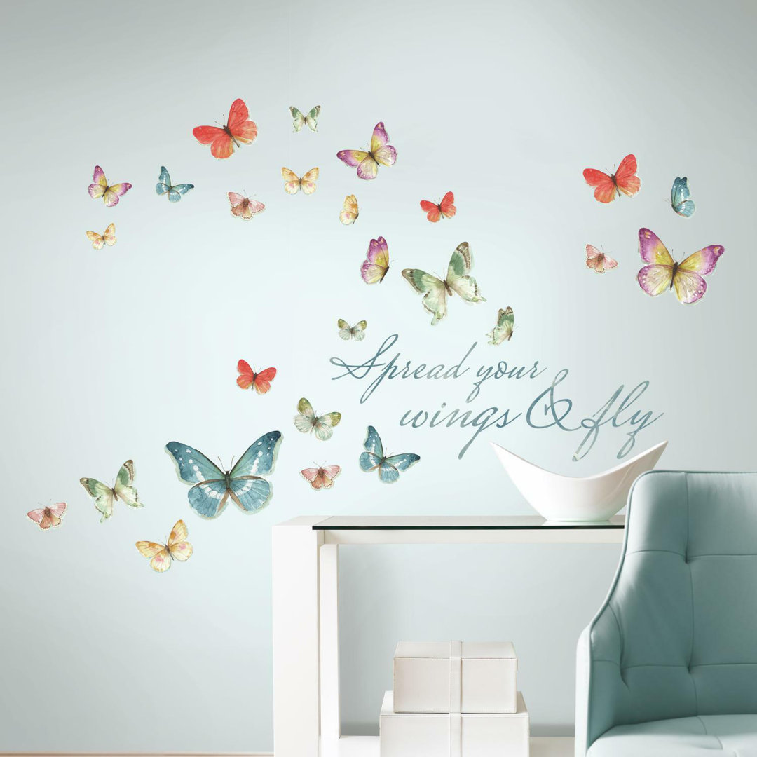 Text & Numbers Non-Wall Damaging Wall Decal August Grove®