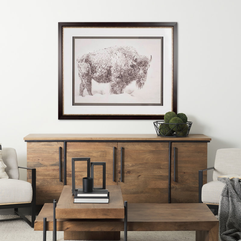 In The Storm by WINK GAINES a Hand Embelished Textured Framed Art Photograph Matted under Glass