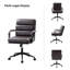 Chaise de bureau en cuir Anagrace avec support lombaire-469467479
