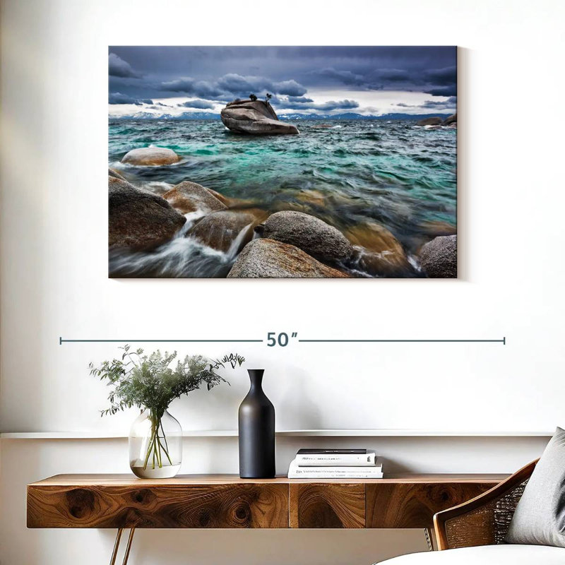 Onde de tempête Alvord Lake Tahoe, H 26 po x l 39 po