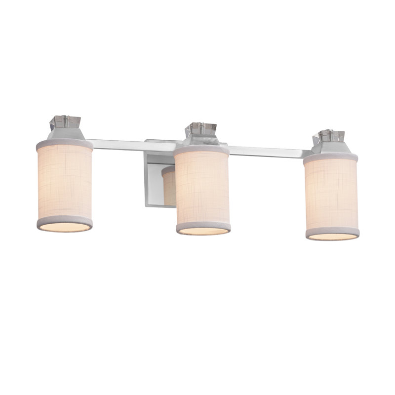 Kenyon 3 - Light Dimmable LED Vanity Light, Polished Chrome, Cream, Incandescent
