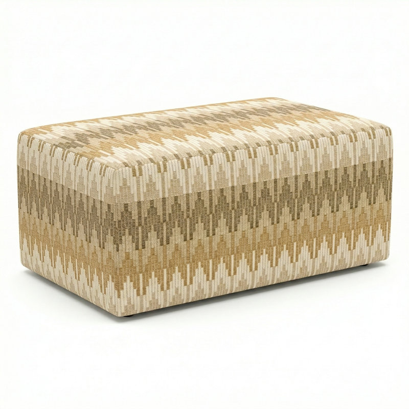 Pouf d'extérieur berlinois Lily Hive 18X30x13, Gris/beige