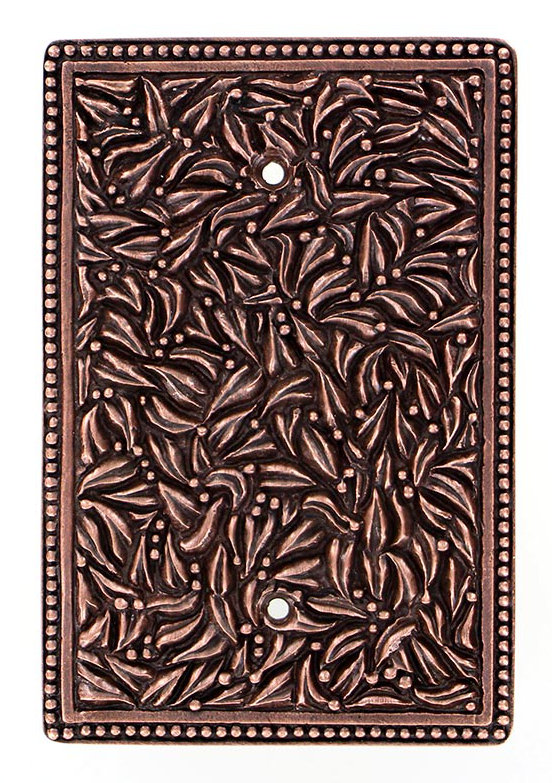 San Michele Blank Wall Plate, Antique Copper