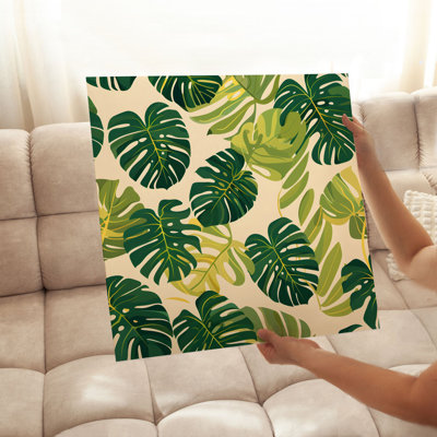«Botanical Monstera Leaves», impression d'art tropical sans cadre