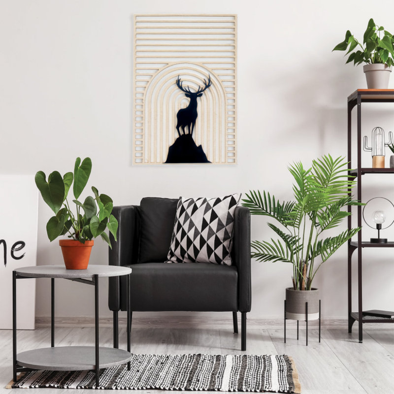 Landscape & Nature Wall Decor on Wood, 46" H x 32" W x 0.12" D