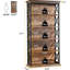 Bibliothèque élégante et spacieuse en métal et en bois avec accents en X, parfaite pour le rangement à la maison ou au bureau et pour améliorer l'esthétique.
