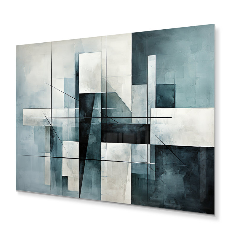 - Décoration murale abstraite en métal, H 30 po x l 40 po x P 1,5 po