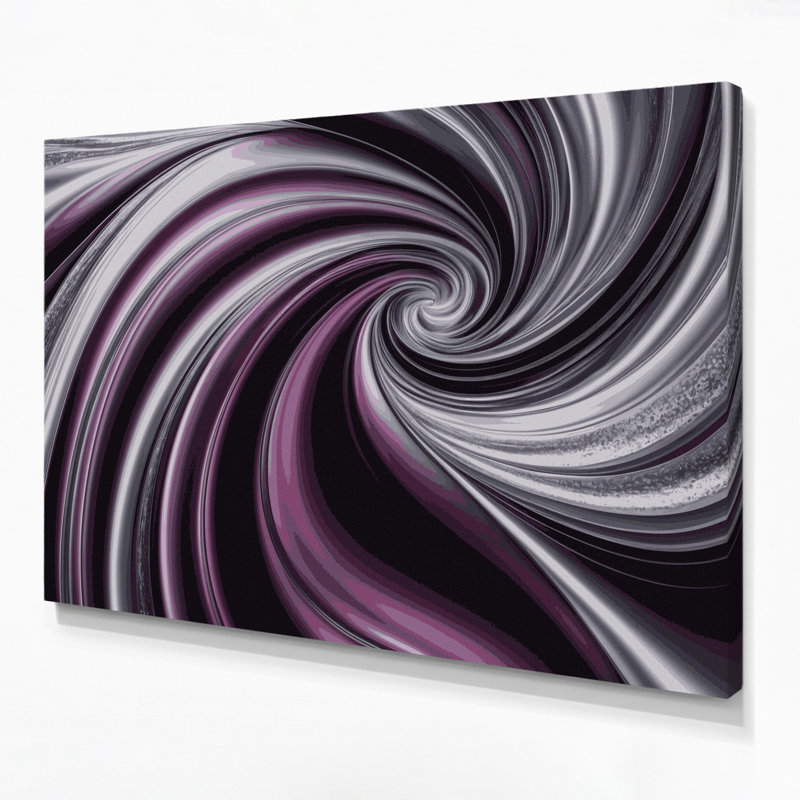 «Gradient Abstract 64», impression sur toile mauve, H 11 po x l 14 po