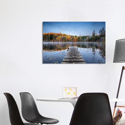 Autumn Pier by Keller - Wrapped Canvas Print
