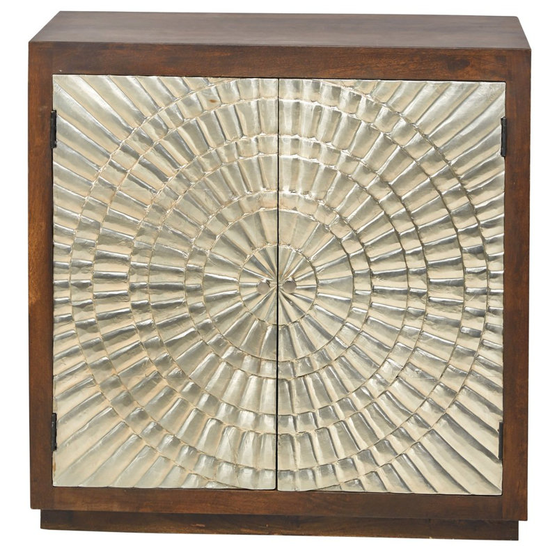 Armoire décorative à base en bois massif 40 pouces