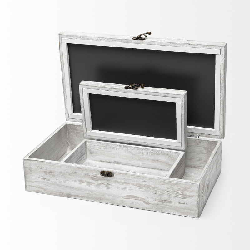 Cranbrook 2 Piece Solid Wood Decorative Box Set