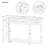 Curved Console Table, Entryway Table With 4 Drawers And 1 Shelf-109665759