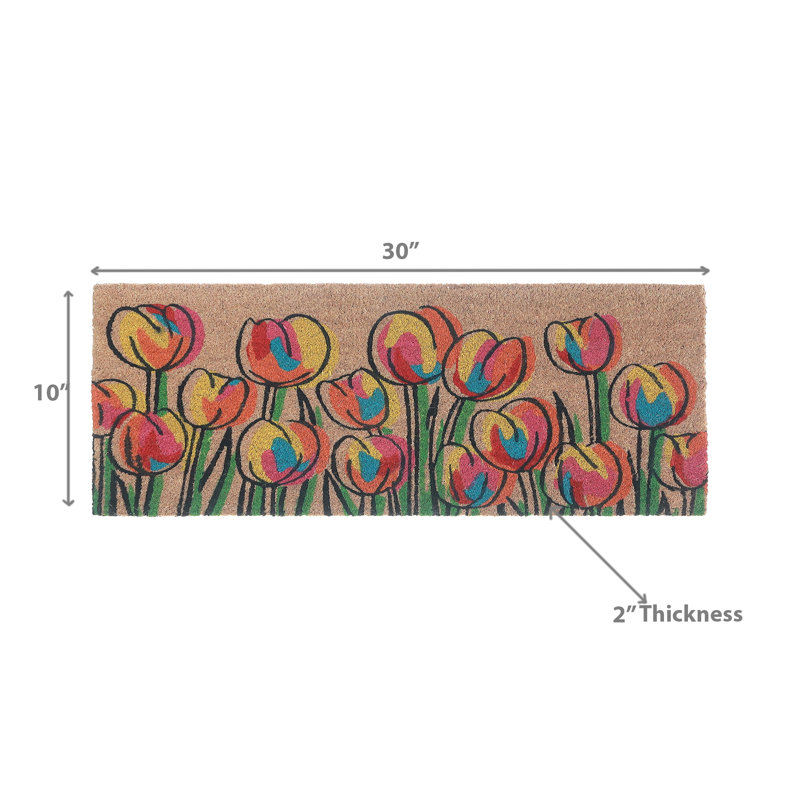 Tapis de porte d'intérieur Tulip 30 po x 10 po