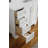 Freitas 43'' Solid Wood Single Bathroom Vanity in White, with 1.5'' White Quartz Top, Right Offset, Rectangular Sink-1445204393