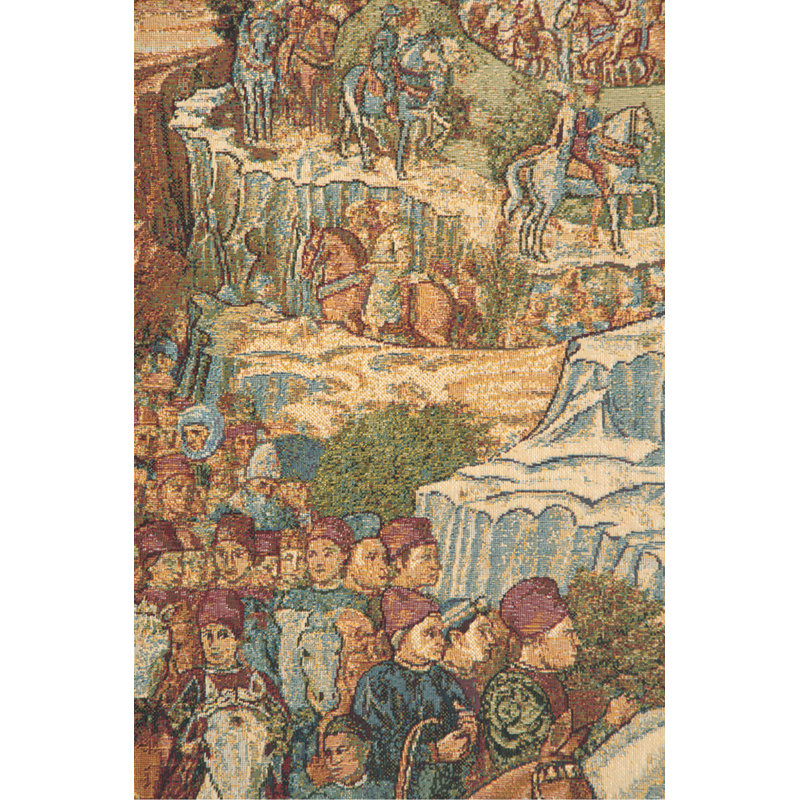Italian Loom Woven Cotton Blend Wall Hanging, 24" H x 34" W