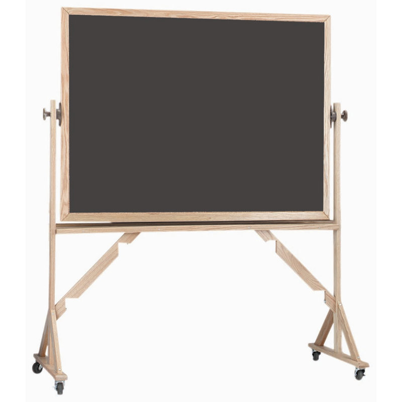 Tableau noir réversible sur pied, Ardoise, H 3 po x l 4 po