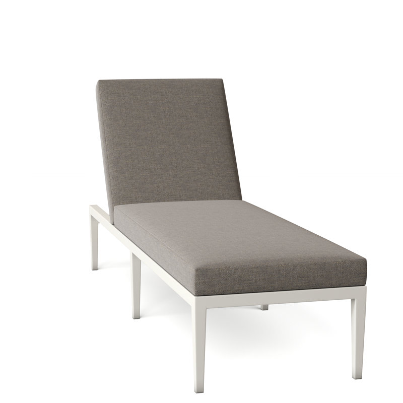 Elegante Aluminum Chaise - Midnight, Welt, Natural White, Elegante #97 Midnight