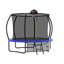 Trampoline 10 pi de style citrouille avec filet de sécurité et panier de basketball